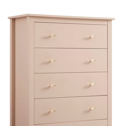 Oakham Chest of 4 Drawers, Nude Pink