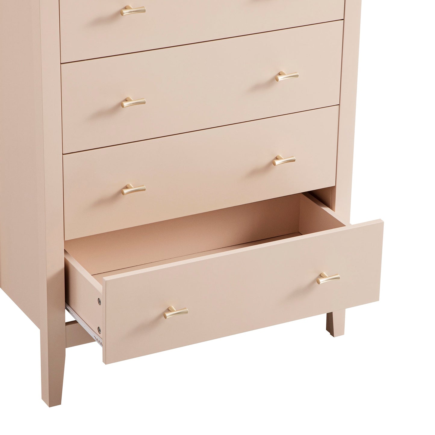 Oakham Chest of 4 Drawers, Nude Pink
