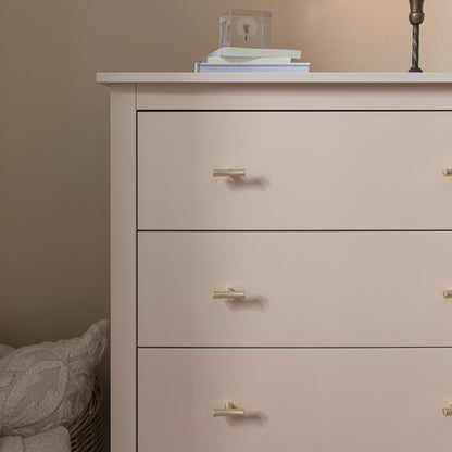 Oakham Chest of 4 Drawers, Nude Pink
