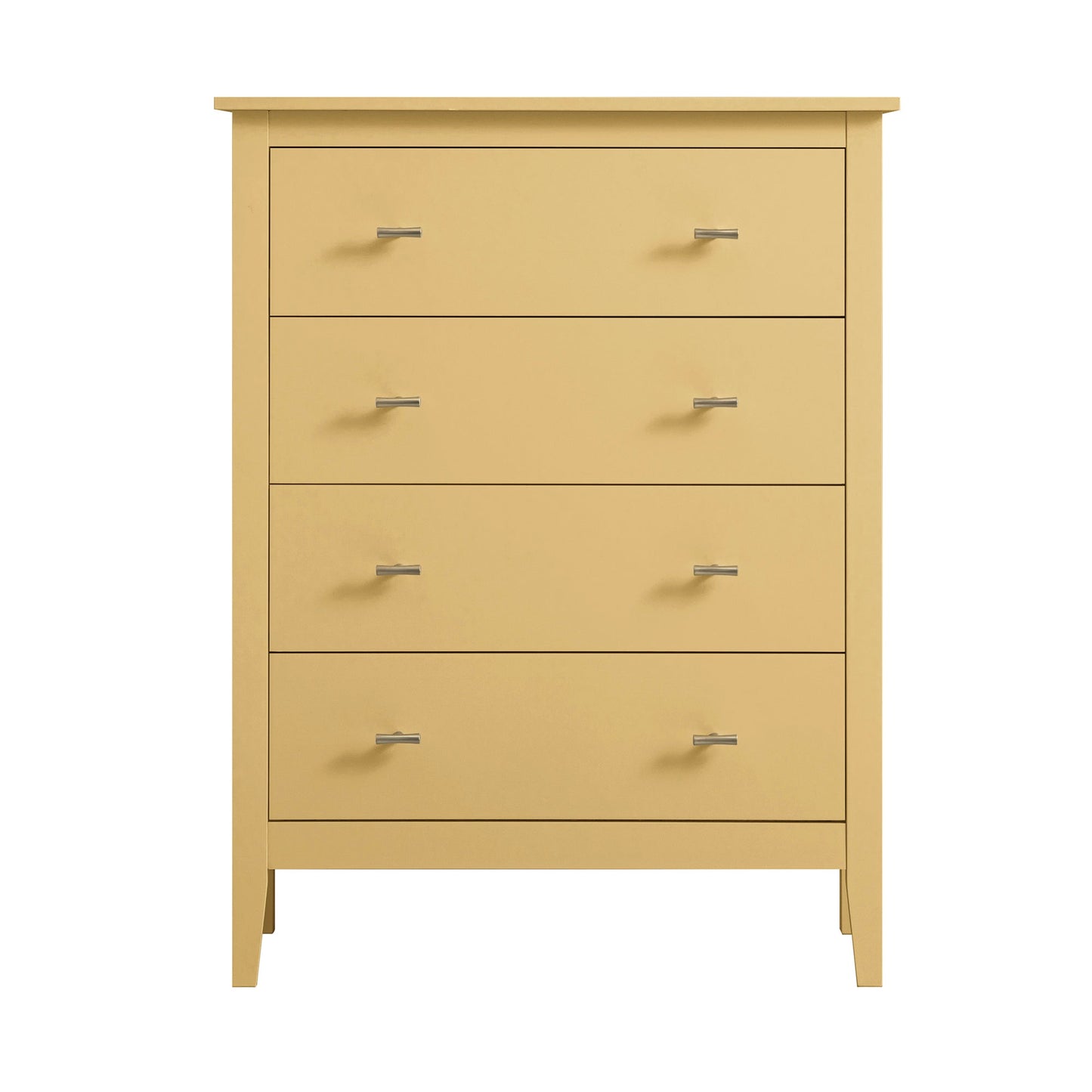 Oakham Chest of 4 Drawers, Rattan Yellow
