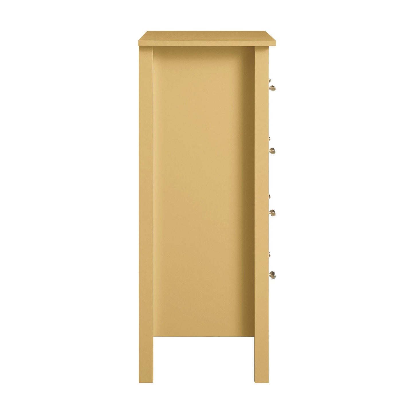 Oakham Chest of 4 Drawers, Rattan Yellow