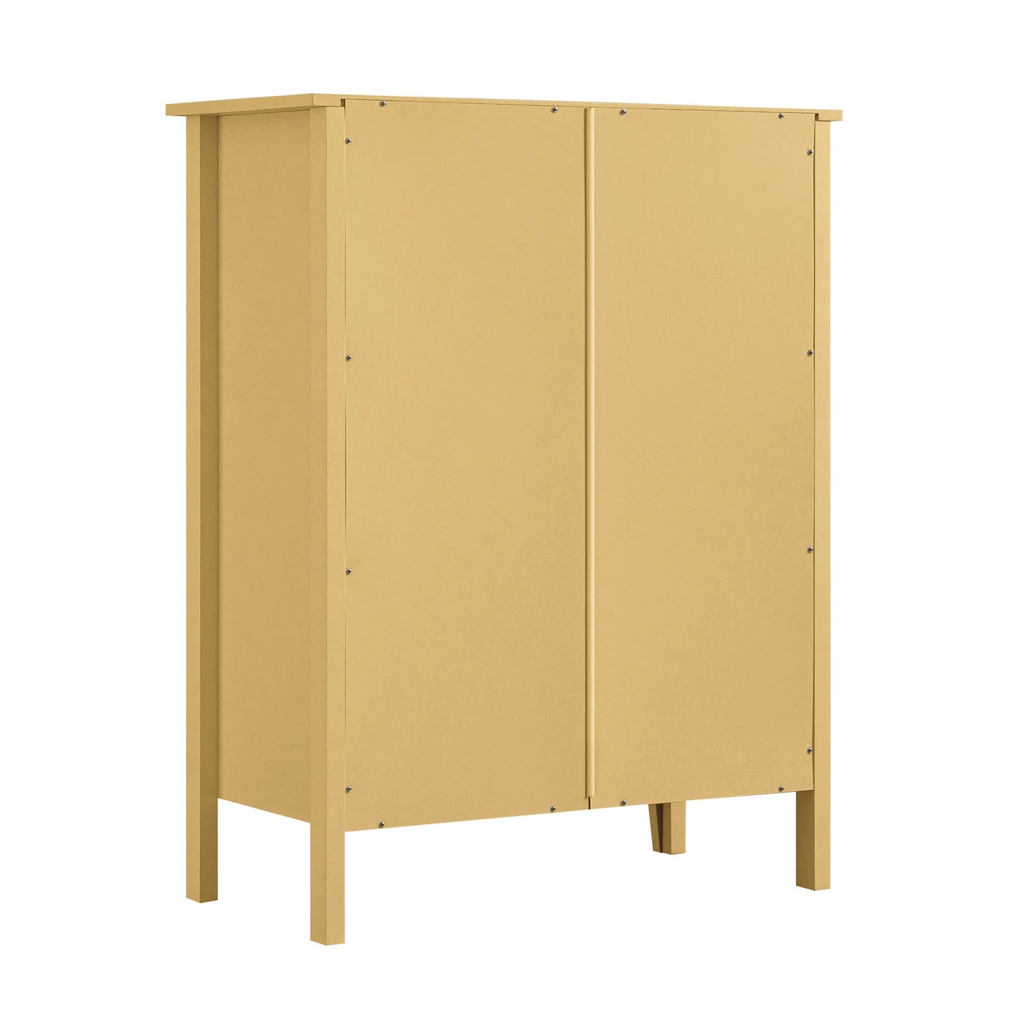 Oakham Chest of 4 Drawers, Rattan Yellow