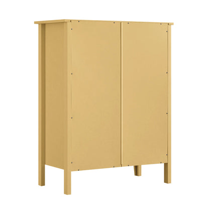 Oakham Chest of 4 Drawers, Rattan Yellow