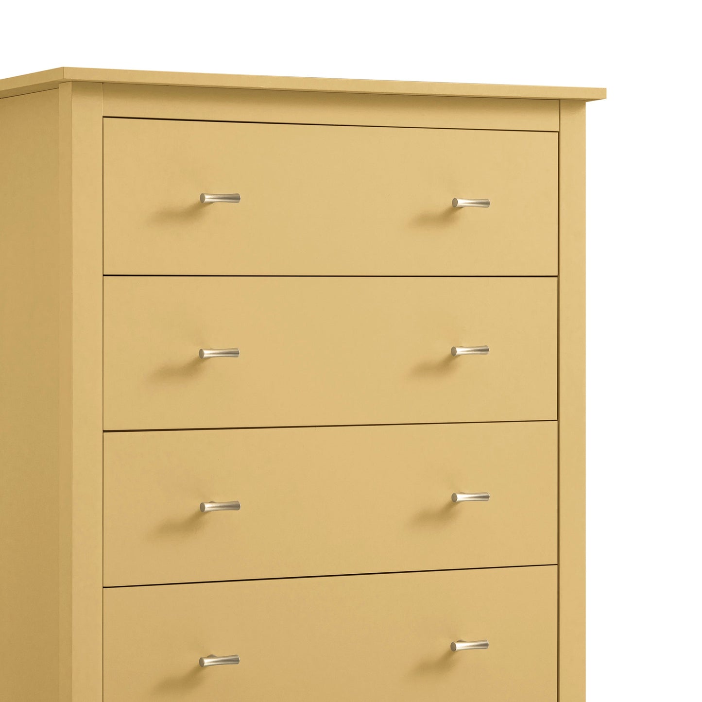 Oakham Chest of 4 Drawers, Rattan Yellow