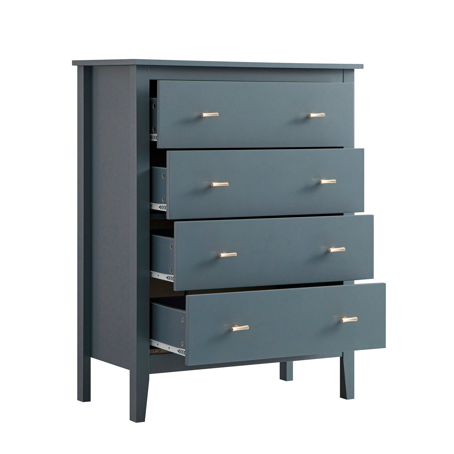 Oakham Chest of 4 Drawers, Stormy Blue