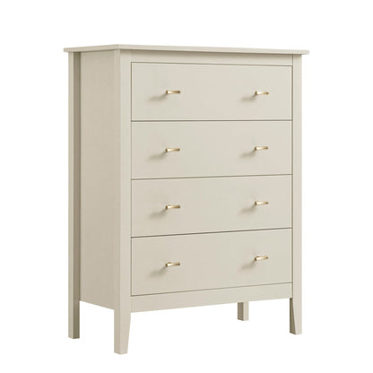 Oakham Chest of 4 Drawers, Shaded White