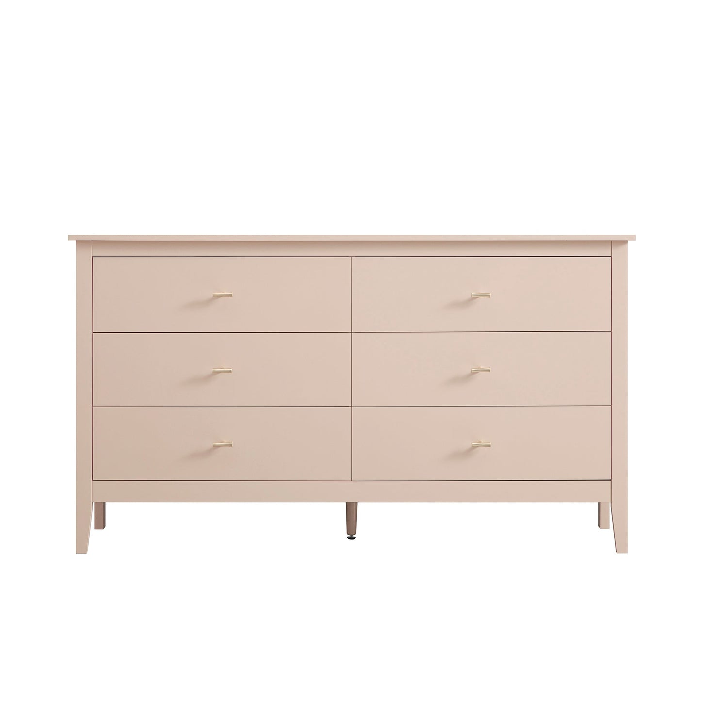 Oakham Chest of 6 Drawers, Nude Pink