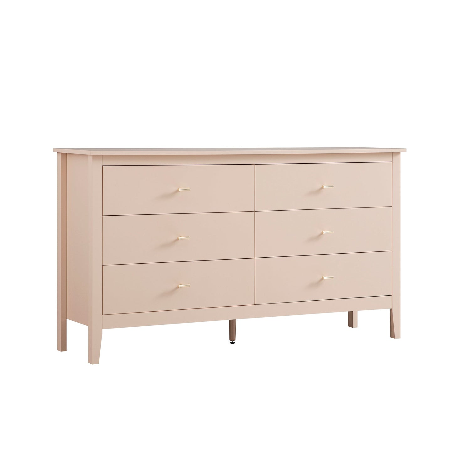 Oakham Chest of 6 Drawers, Nude Pink