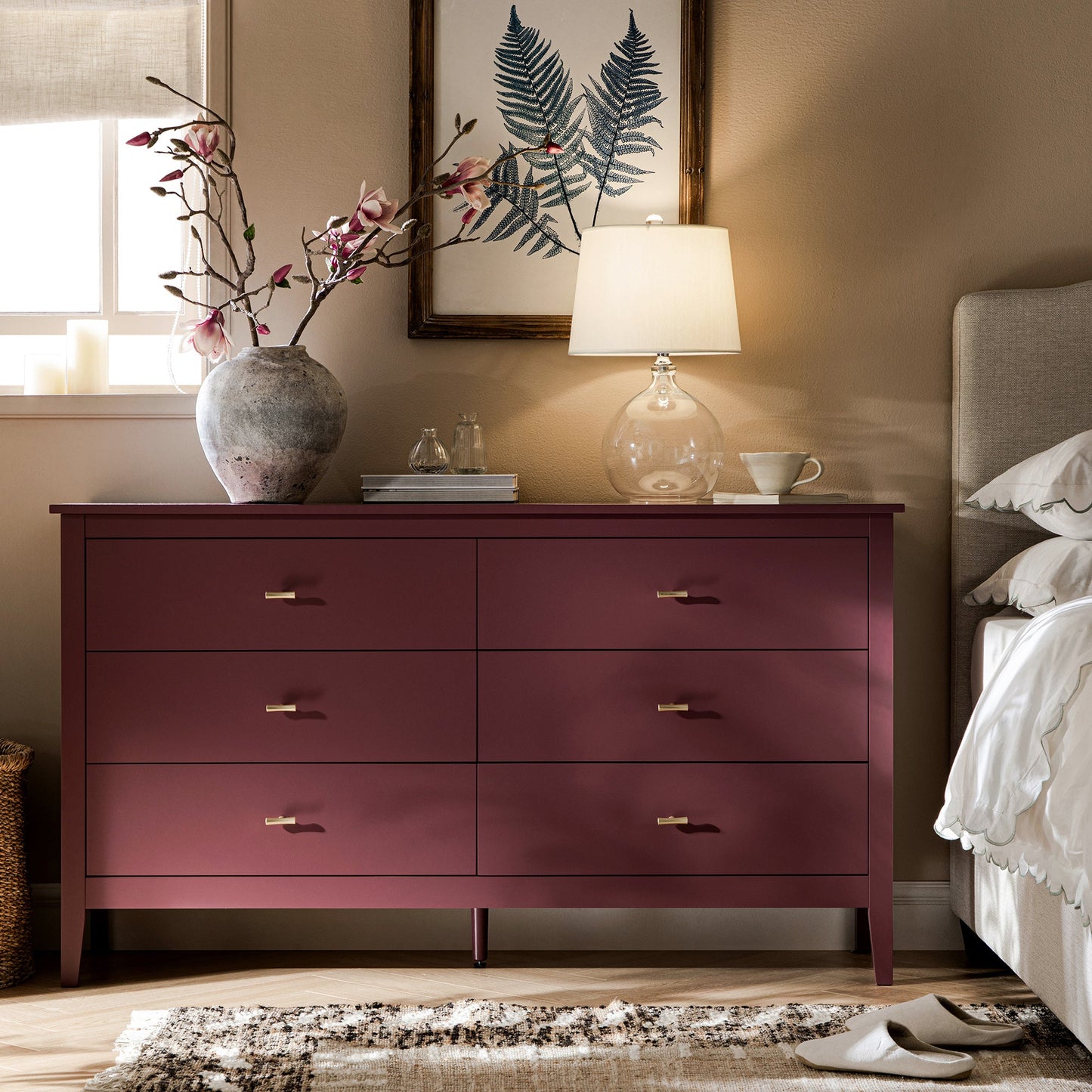 Oakham Chest of 6 Drawers, Wild Cherry