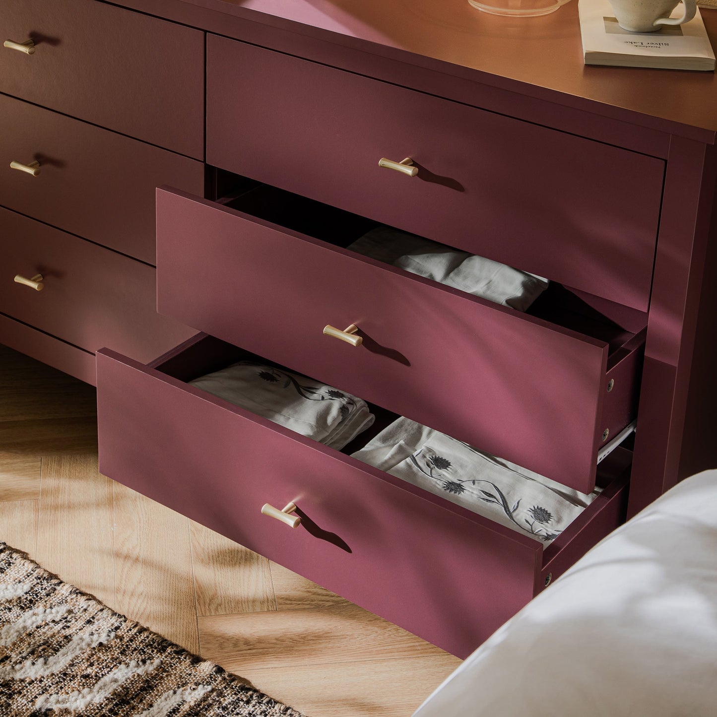 Oakham Chest of 6 Drawers, Wild Cherry