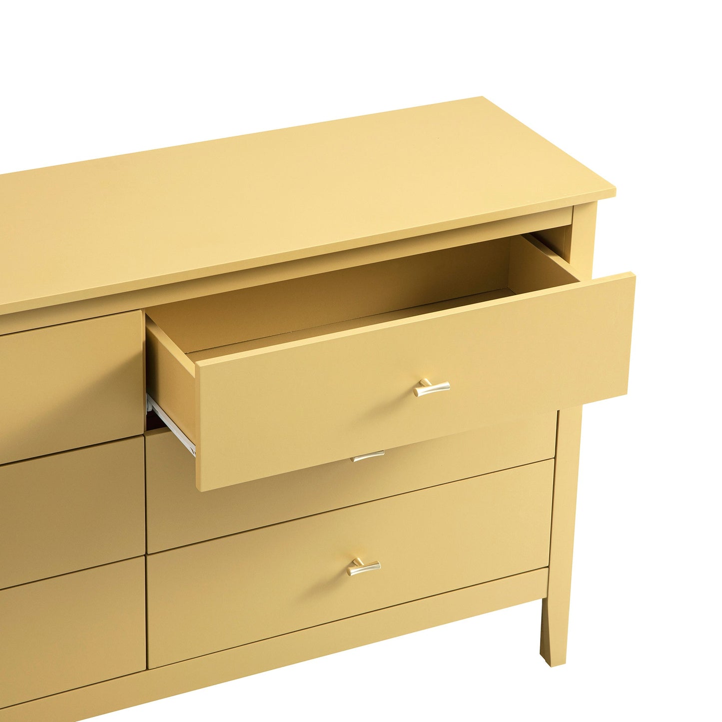 Oakham Chest of 6 Drawers, Rattan Yellow