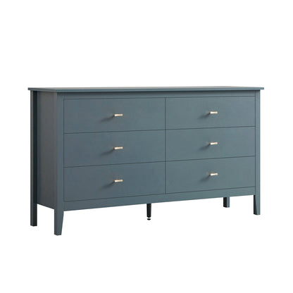 Oakham Chest of 6 Drawers, Stormy Blue