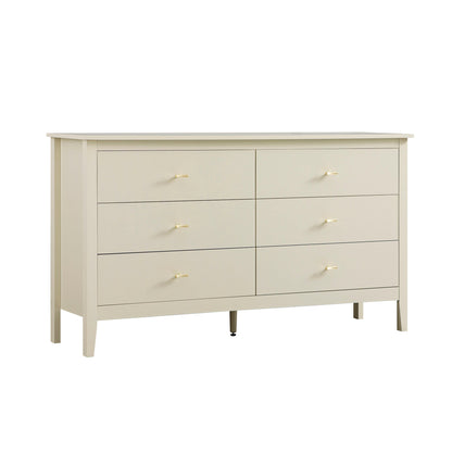 Oakham Chest of 6 Drawers, Shaded White