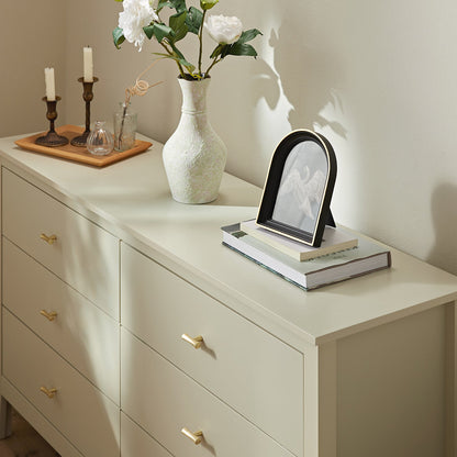 Oakham Chest of 6 Drawers, Shaded White