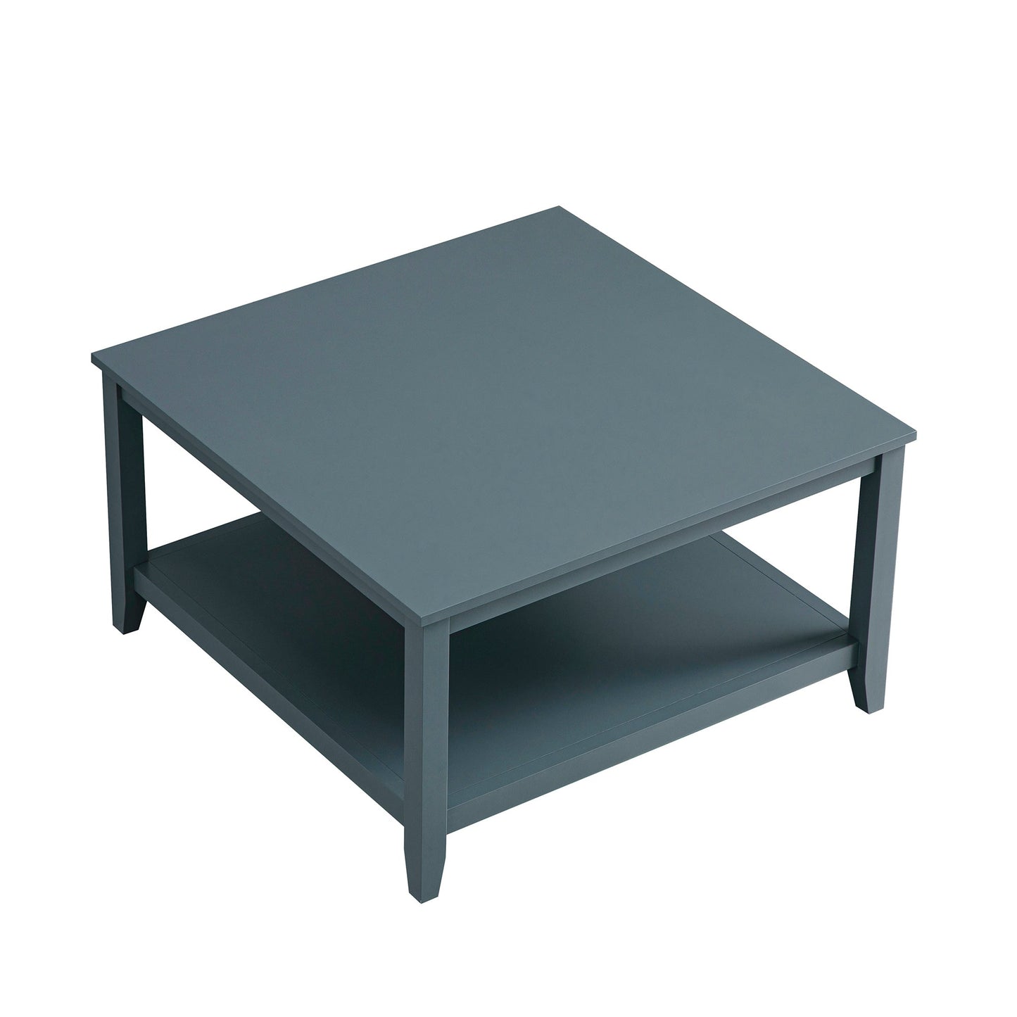 Oakham 80cm Square Coffee Table, Stormy Blue