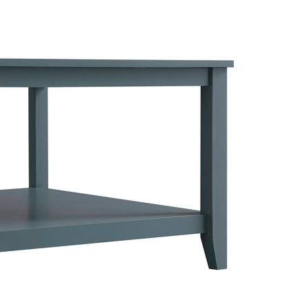 Oakham 80cm Square Coffee Table, Stormy Blue