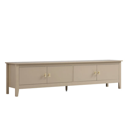 Oakham 180cm Wide TV Unit, Deep Greige