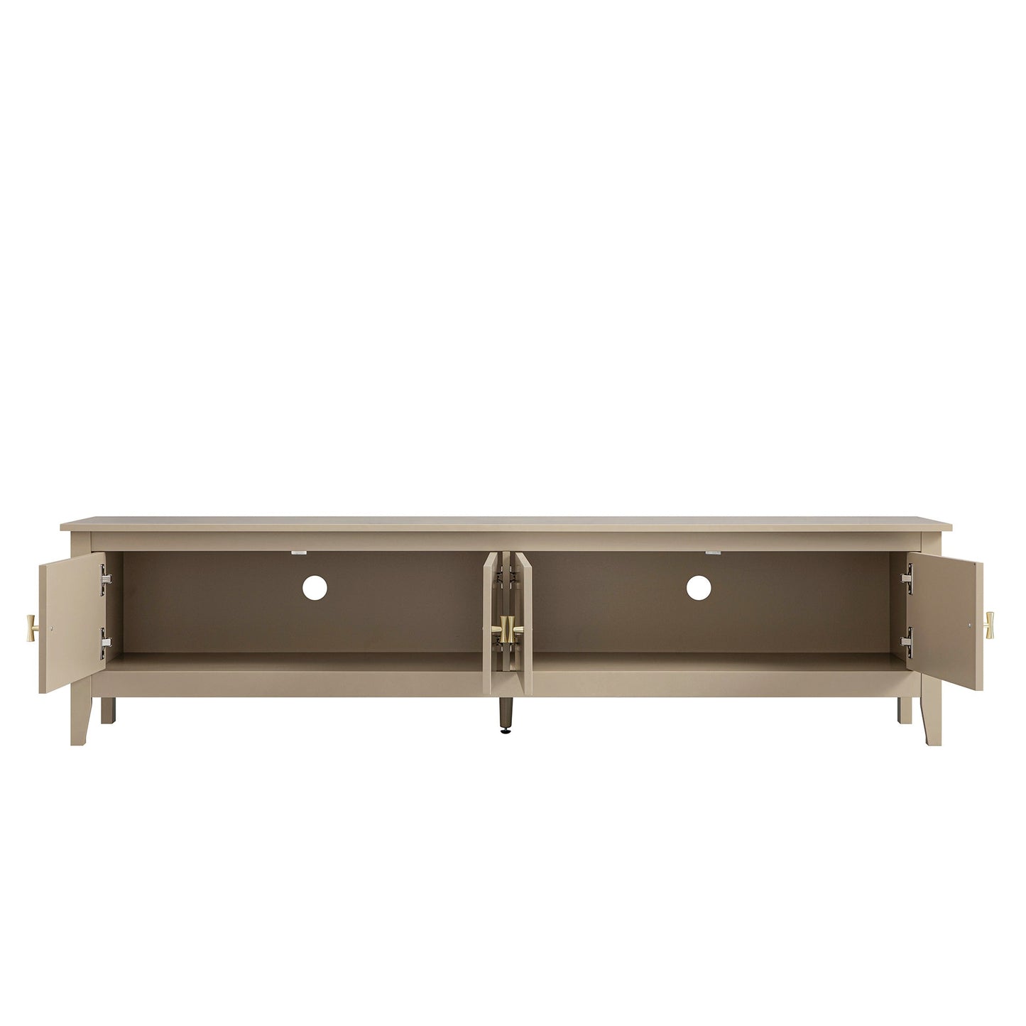 Oakham 180cm Wide TV Unit, Deep Greige