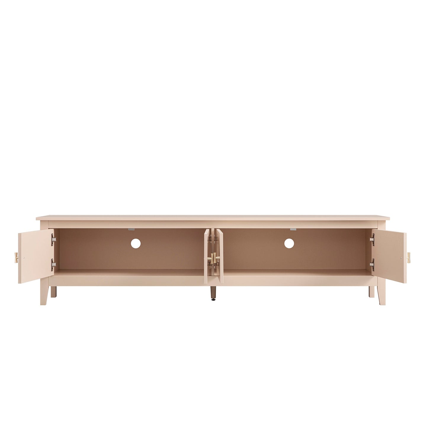 Oakham 180cm Wide TV Unit, Nude Pink