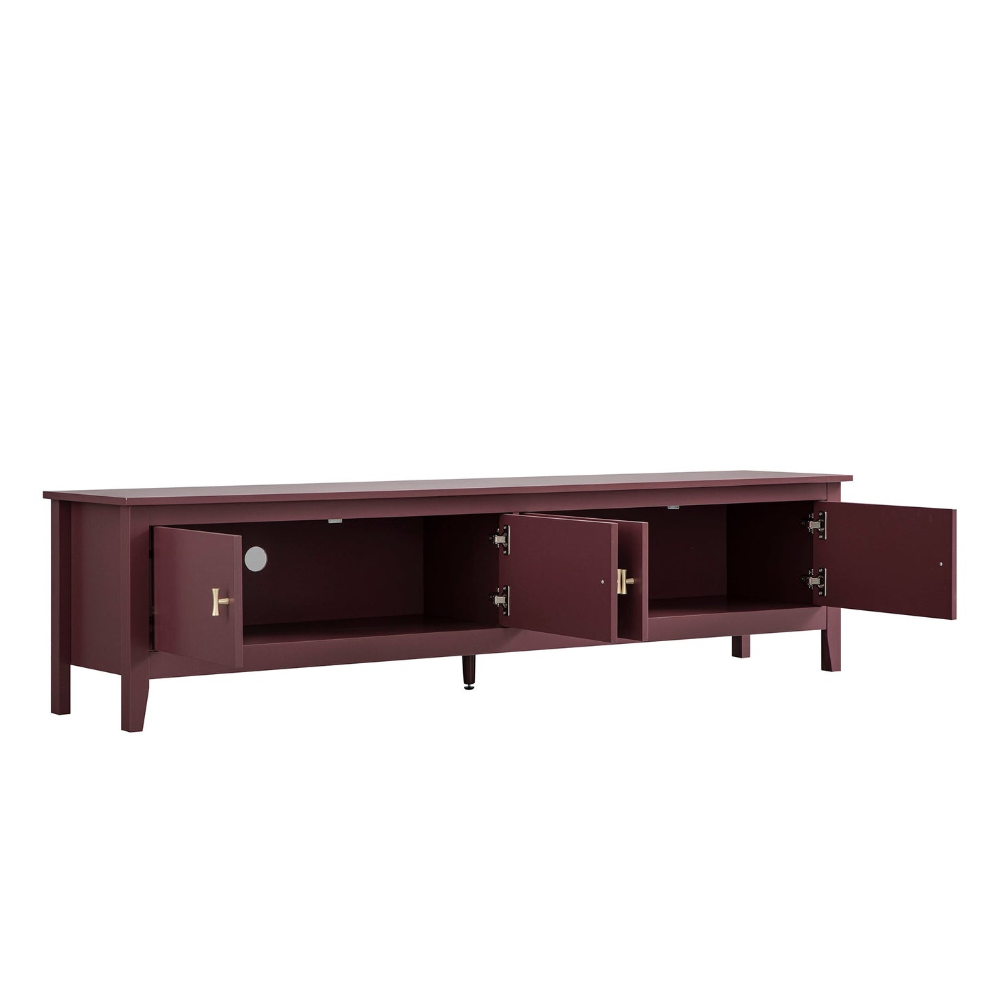 Oakham 180cm Wide TV Unit, Wild Cherry