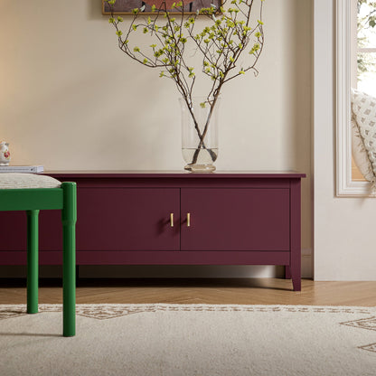 Oakham 180cm Wide TV Unit, Wild Cherry