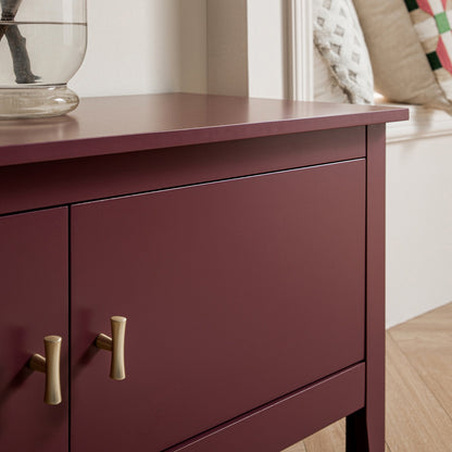 Oakham 180cm Wide TV Unit, Wild Cherry