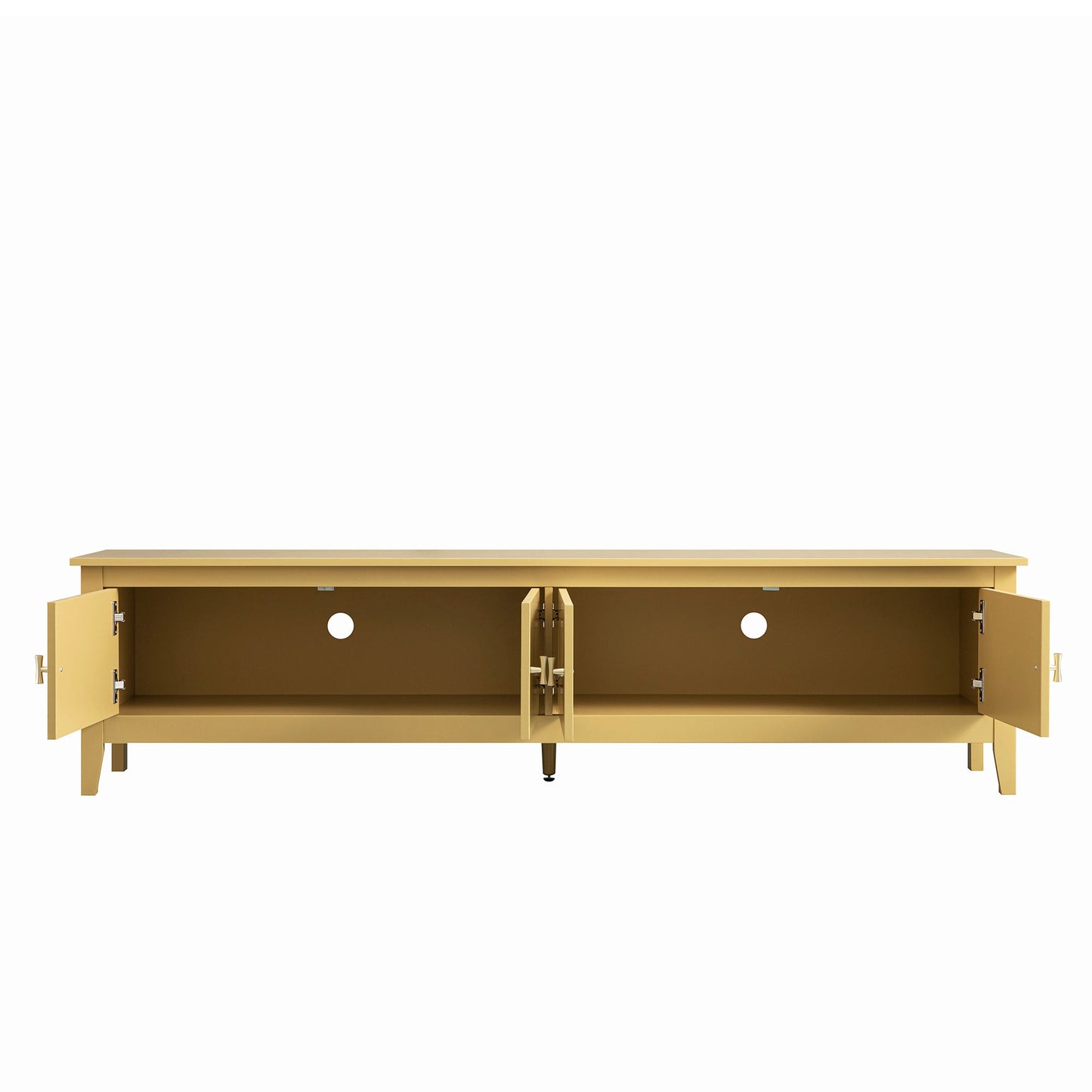 Oakham 180cm Wide TV Unit, Rattan Yellow