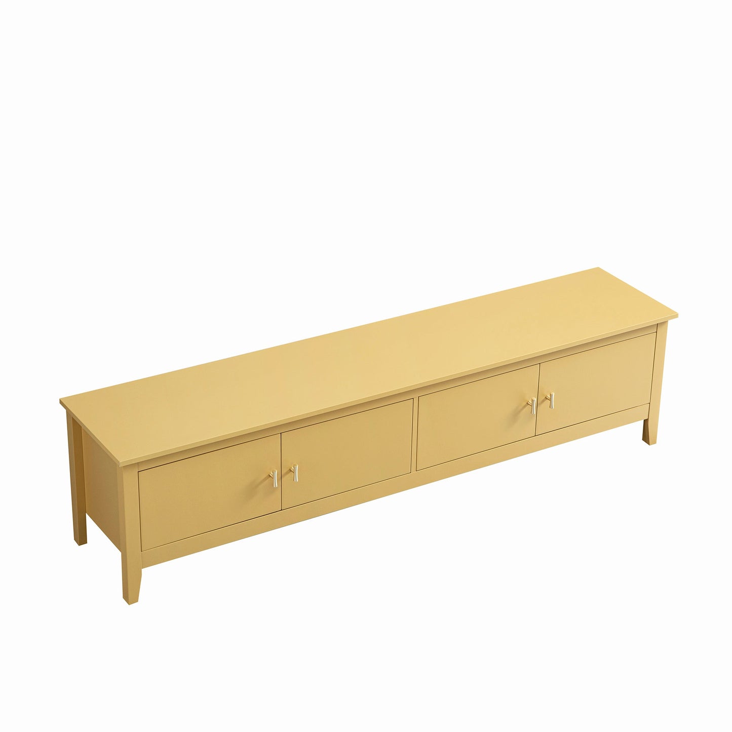 Oakham 180cm Wide TV Unit, Rattan Yellow