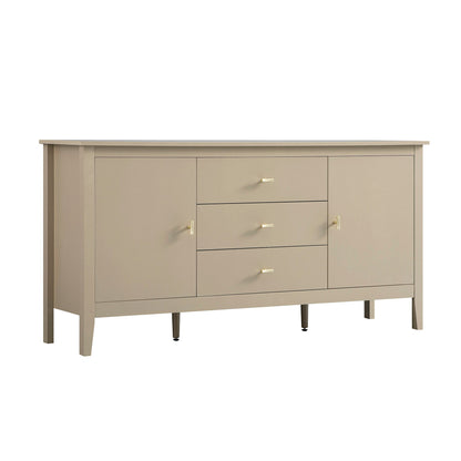 Oakham Wide Sideboard with Drawers, Deep Greige