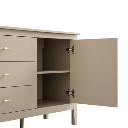 Oakham Wide Sideboard with Drawers, Deep Greige