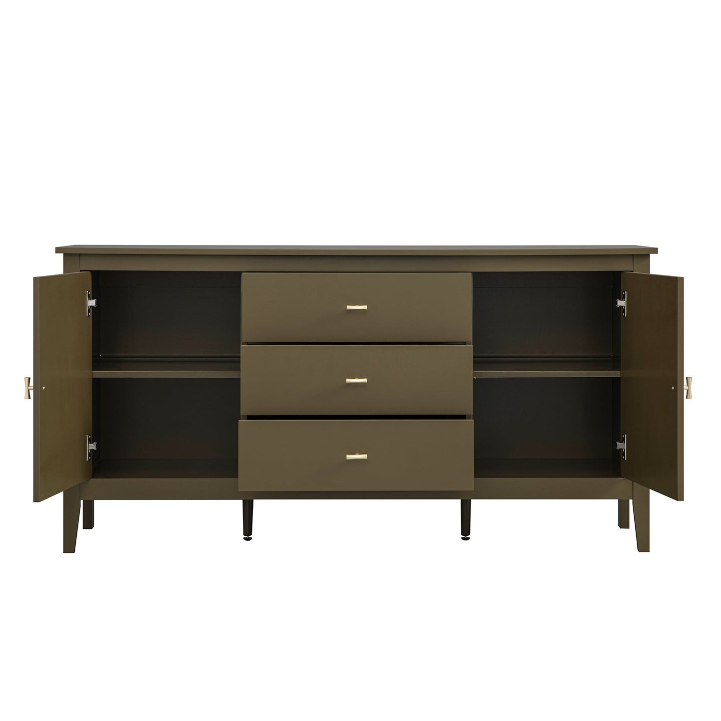 Oakham Wide Sideboard with Drawers, Olive Grove
