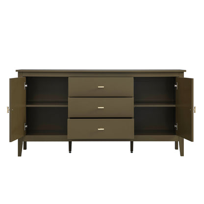 Oakham Wide Sideboard with Drawers, Olive Grove