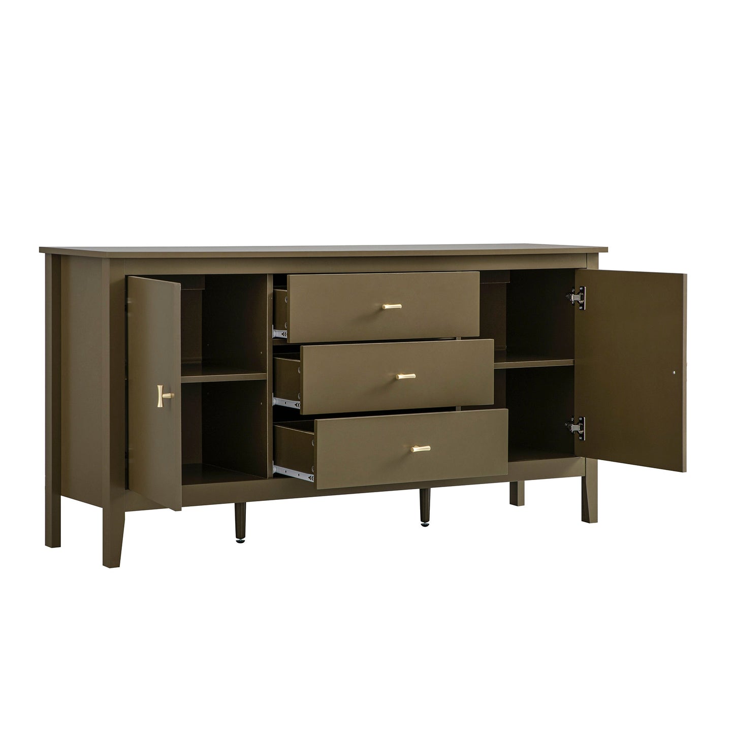 Oakham Wide Sideboard with Drawers, Olive Grove