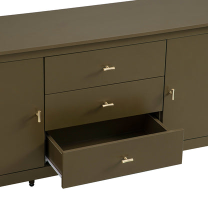 Oakham Wide Sideboard with Drawers, Olive Grove