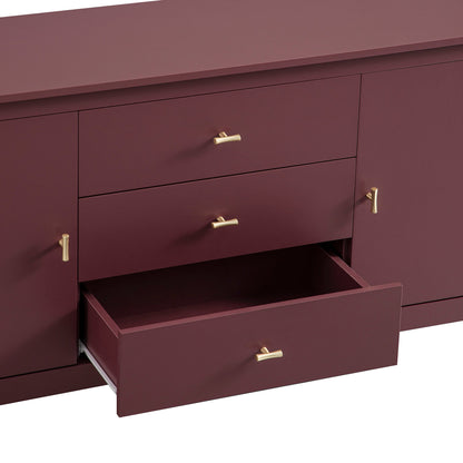 Oakham Wide Sideboard with Drawers, Wild Cherry