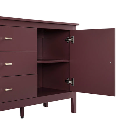 Oakham Wide Sideboard with Drawers, Wild Cherry