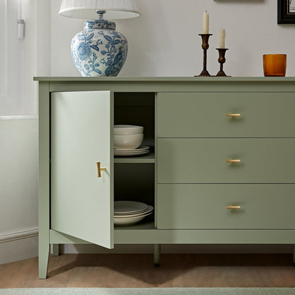 Oakham Wide Sideboard with Drawers, Desert Sage