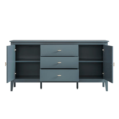 Oakham Wide Sideboard with Drawers, Stormy Blue