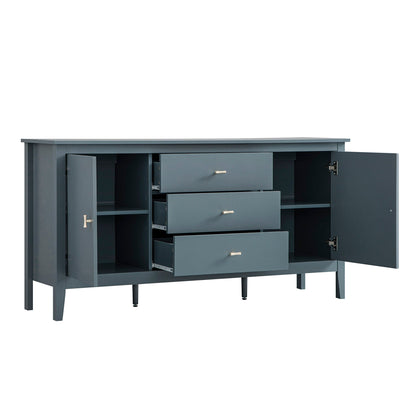 Oakham Wide Sideboard with Drawers, Stormy Blue