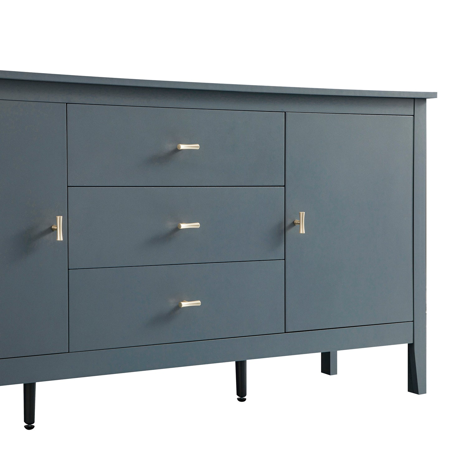 Oakham Wide Sideboard with Drawers, Stormy Blue