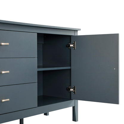 Oakham Wide Sideboard with Drawers, Stormy Blue