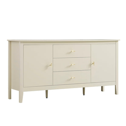 Oakham Wide Sideboard with Drawers, Shaded White