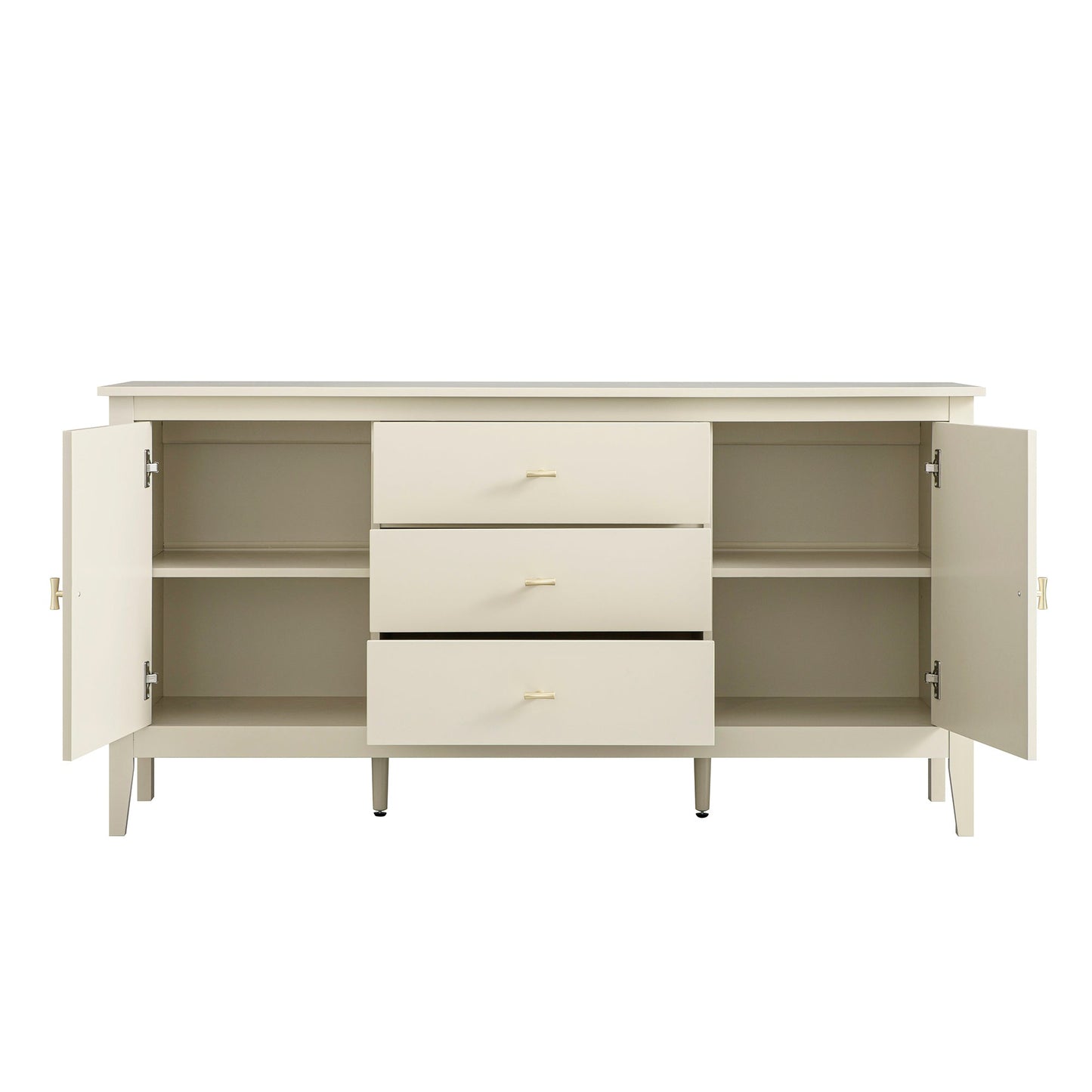 Oakham Wide Sideboard with Drawers, Shaded White