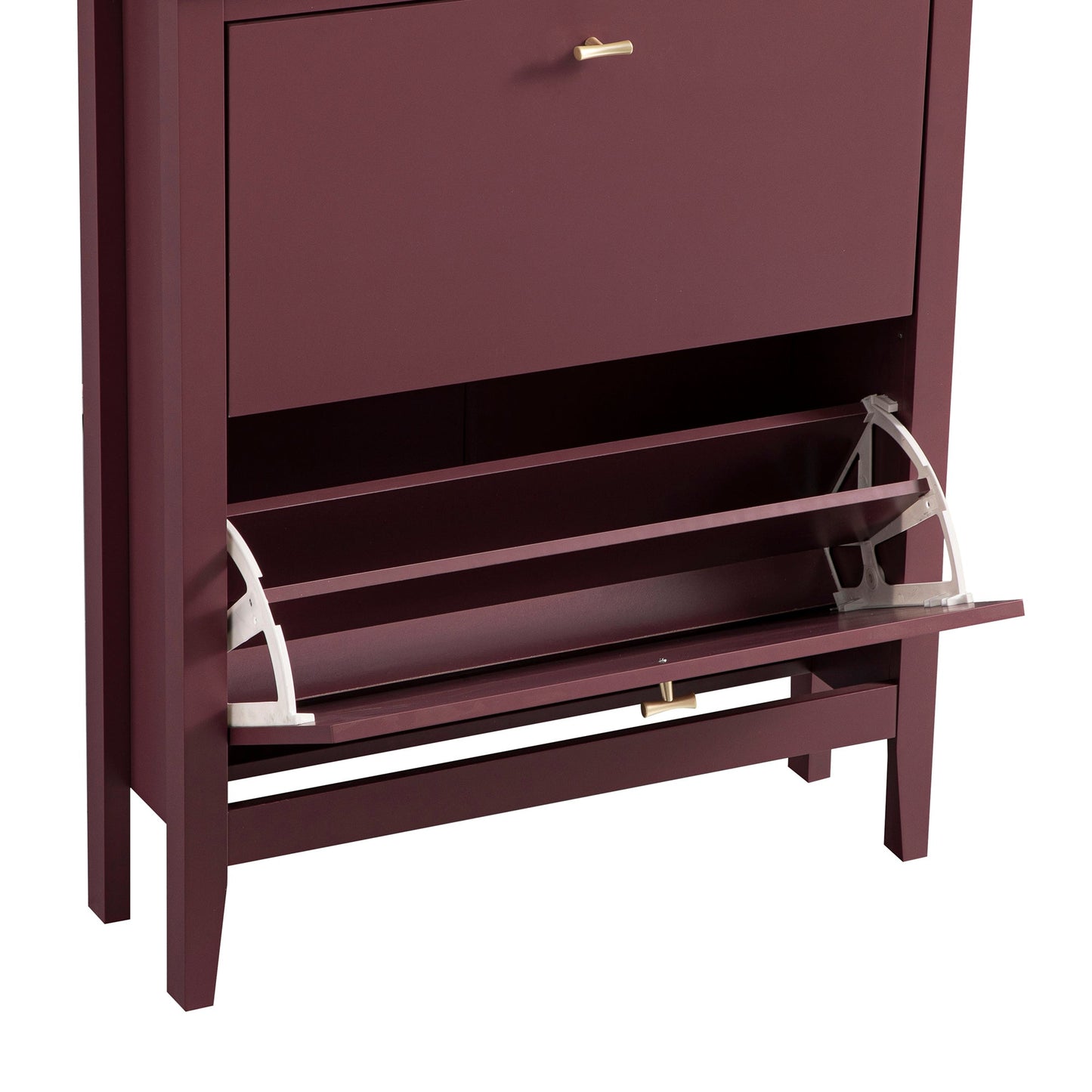 Oakham 2-Tier Shoe Cabinet, Wild Cherry