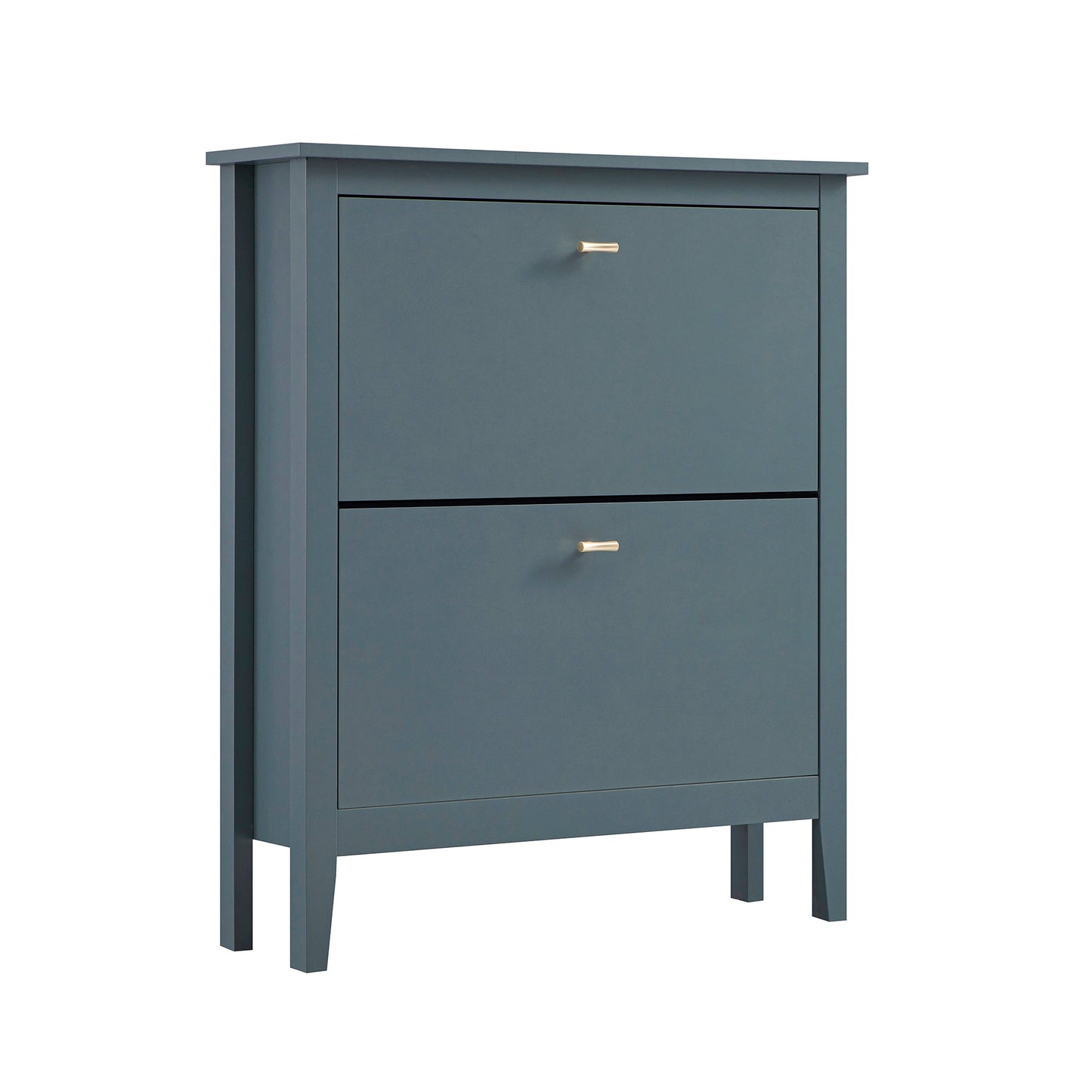 Oakham 2-Tier Shoe Cabinet, Stormy Blue