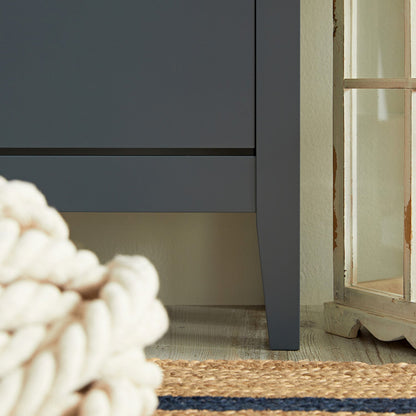 Oakham 2-Tier Shoe Cabinet, Stormy Blue