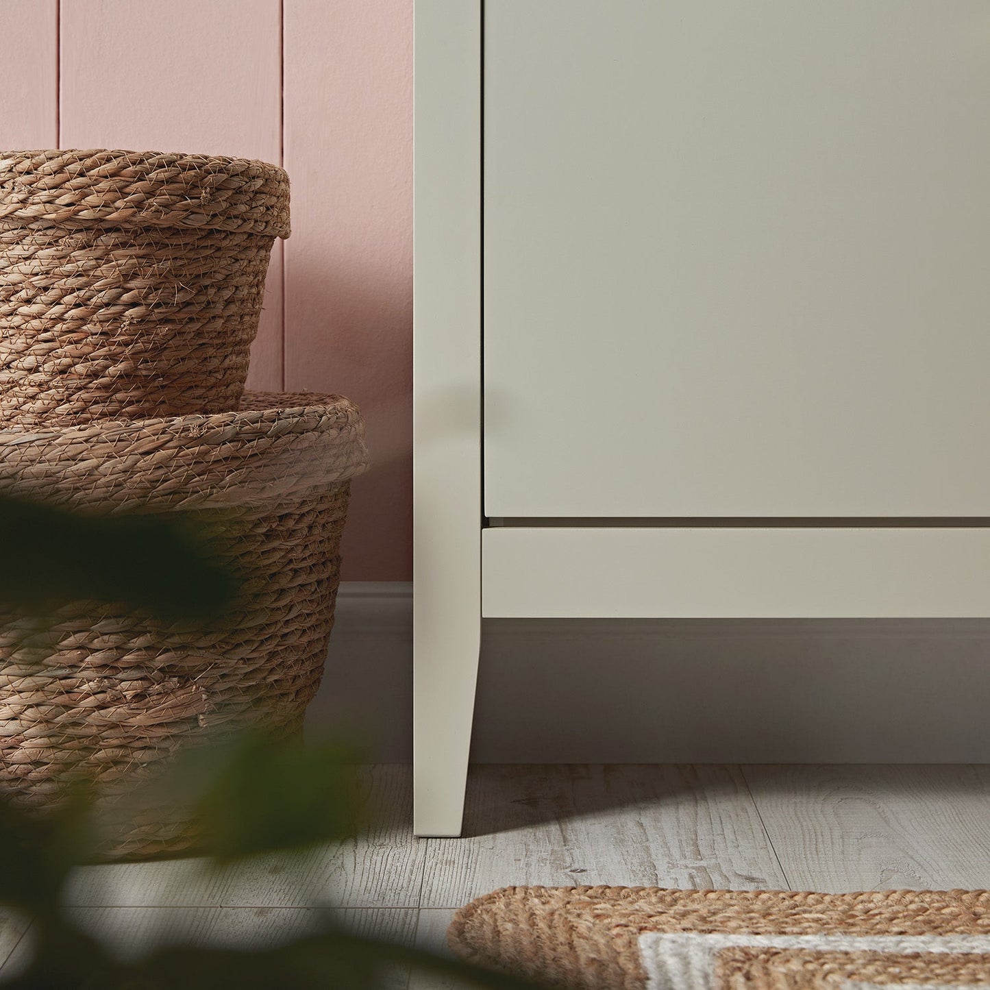 Oakham 2-Tier Shoe Cabinet, Shaded White