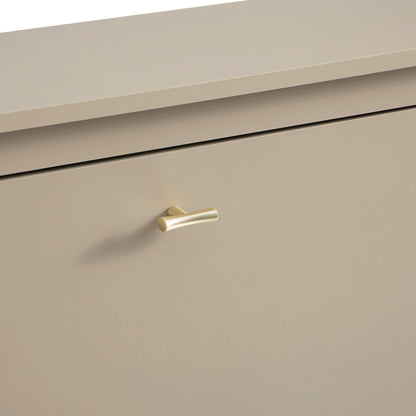 Oakham 3-Tier Shoe Cabinet, Deep Greige