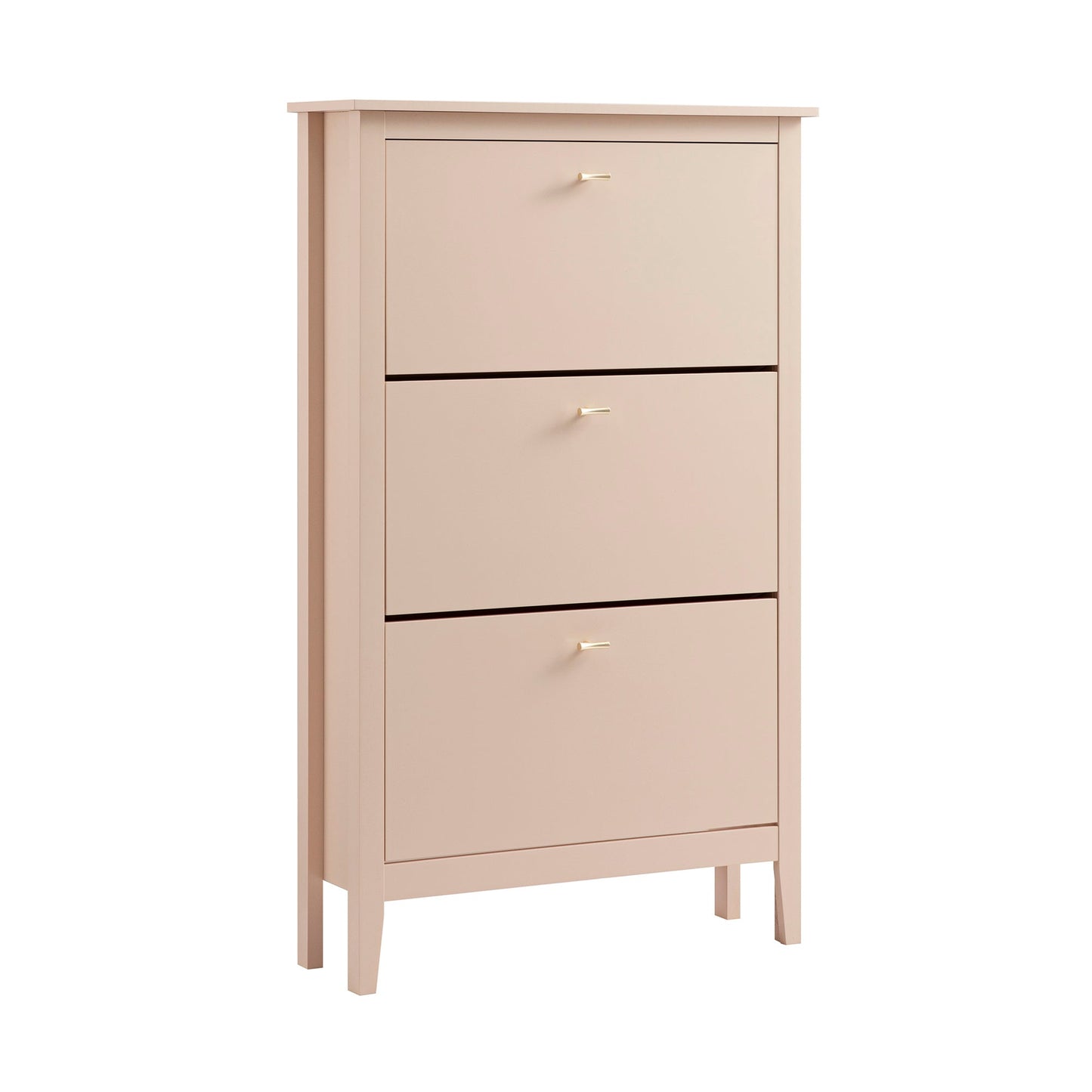 Oakham 3-Tier Shoe Cabinet, Nude Pink