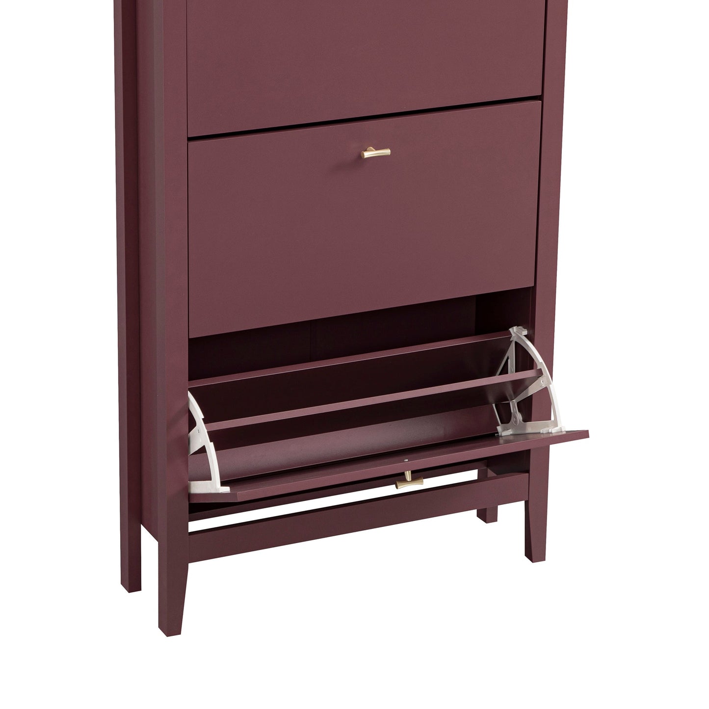 Oakham 3-Tier Shoe Cabinet, Wild Cherry
